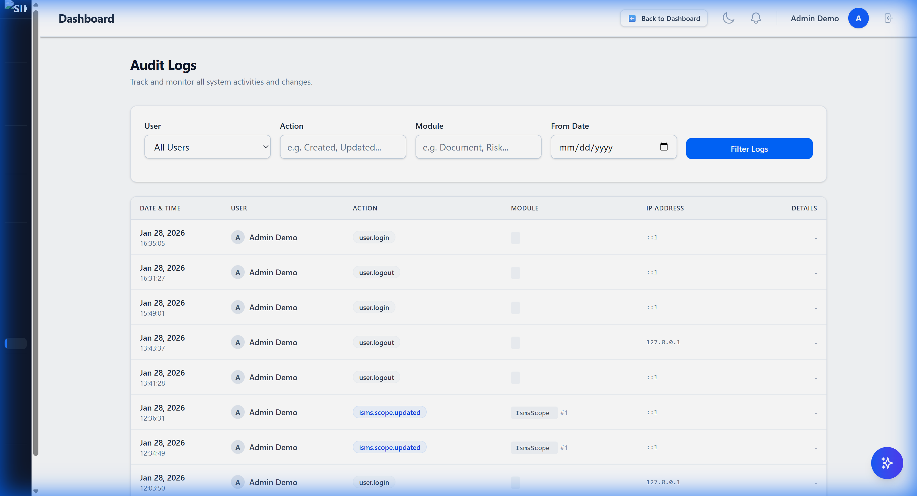 System Logs